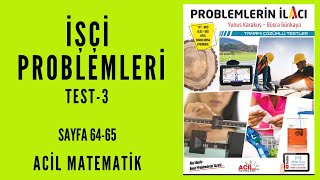 PROBLEMLERÄ°N Ä°LACI SORU BANKASI Acil MatematikSayfa 6465 [upl. by Tezile848]