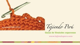 Crochet cómo tejer el punto picot o piquito abierto [upl. by Solenne]