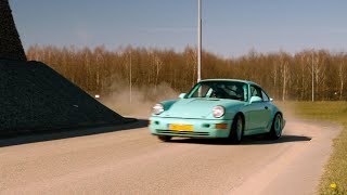 Roadr  Pure Driving Series  Porsche 964 RS Tribute Pure Sound Driving and Drifting  4K  2021 [upl. by Krasnoff]