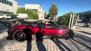 Pagani Zonda MY Roadster 1 of 1 delivery day [upl. by Candra]