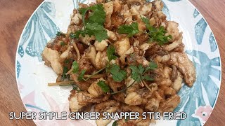 super simple ginger snapper stir fried [upl. by Esnahc]