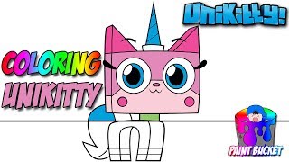 Unikitty Coloring Book Pages Cartoon Network  The LEGO Movie Princess Unikitty [upl. by Imoin342]