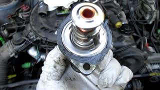 Toyota Tercel 4WD Thermostat Replace [upl. by Pulcheria231]