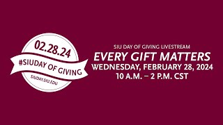 2024 SIU Day of Giving Livestream [upl. by Assenaj]