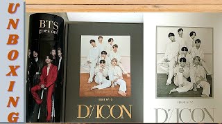 BTS DICON MAGAZINE BTS GOES ON UNBOXING GROUP [upl. by Odey19]