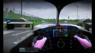 Pure onboard with Pierre Gasly Helmet Cam Hungaroring cars simracing  Assetto Corsa recreation [upl. by Rofotsirk335]