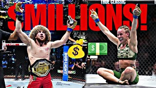 UFC 306  Noche UFC Fighters Pay  Salaries Bonuses amp Records [upl. by Reinnej]