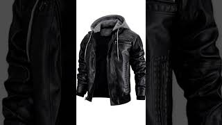 The Blaq Ash Mens Black Faux Leather Jacket  buy link on description [upl. by Nolaj]