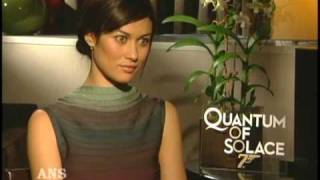 OLGA KURYLENKO ANS INTERVIEW FOR JAMES BOND QUANTUM OF SOLACE [upl. by Ellary]