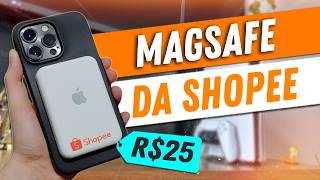 MagSafe Da SHOPEE de 25 REAIS Será que PRESTA [upl. by Ormiston]