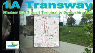 1A Transway  Transit Windsor 2013 NFI XD40 632 Windsor Intl Transit Terminal to Devonshire Mall [upl. by Clementine]