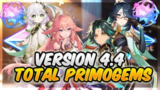 Total Primogems You Can Save In Version 44 Genshin Impact [upl. by Dami]