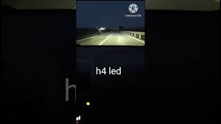 h4 halógeno VS h4 led 😀 [upl. by Moffitt]