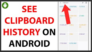 How to Check Clipboard History on Android QUICK GUIDE [upl. by Ahseinaj955]