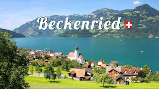 Beckenried Switzerland 4K  A stunning village on the shores of Lake Lucerne [upl. by Eirovi]