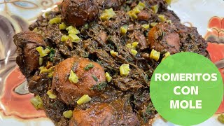 Receta clásica de romeritos con mole  Cocina Delirante en Sale el Sol [upl. by Feucht]