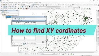 How to get XY Coordinates of Points features automatically in arcgis [upl. by Bostow]