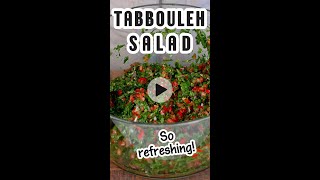 Enjoy a traditional Lebanese tabbouleh salad or tabouli made with lots of fresh parsley [upl. by Aitahs]