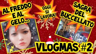 VLOGMAS2 AL FREDDO E AL GELO💥OGGI SI LAVORA💥SAGRA DEL BUCCELLATO NEL MIO PAESE💥NON ME LASPETTAVO💥 [upl. by Neda303]