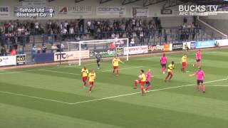 AFC Telford United v Stockport County FC [upl. by Alebasi105]