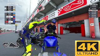 Motogp 24 Gameplay With Valentino Rossi At Catalunya Circuit  Crash On Lap 2 But Still Wins Podium [upl. by Erreipnaej]