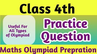 Math Olympiad Exam for Class 4th Practice Questions Olympiad Exam Class 4imo olympiadmaths puzzle [upl. by Dennard800]