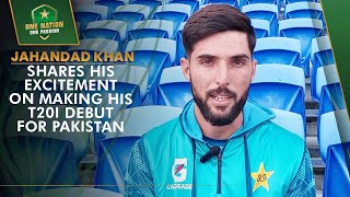 Jahandad Khan shares his excitement on making his T20I debut for Pakistan 🙌 AUSvPAK  PCB  MA2A [upl. by Carpet38]