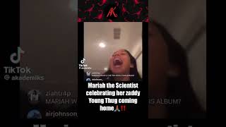 Mariah the Scientist Reaction to young Thug being released freeyoungthugtypebeat TikTok [upl. by Rambert]