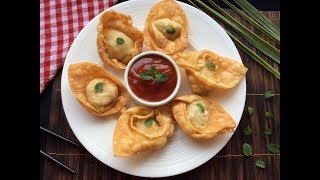 চিকেন অনথন ॥ Perfect Fried Wonton Recipe ॥ Bangladeshi Chinese Restaurant Style Wonton Recipe [upl. by Rawdin]