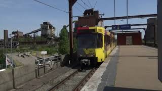 Die Metro von Charleroi  Bahnbetrieb und nie genutzte Linie 5 [upl. by Averir127]