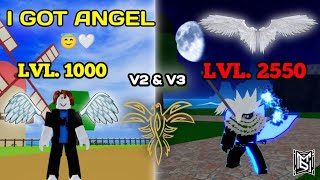 OMG 💀 THIS RACE IS VERY POWERFUL 😧 ANGEL RACE 😇 V2 amp V3  IN BLOX FRUITS HINDI  roblox bloxfruits [upl. by Johann]