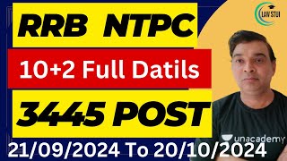 RRB NTPC 102 Under Graduate Level CEN 062024 Details of Notification [upl. by Damas345]