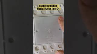 Plastering a neat socket diy renovation plastering home plasterer construction wallplaster [upl. by Anelad]