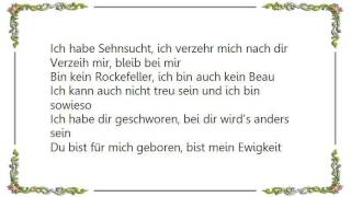 Westernhagen  Weil Ich Dich Liebe Lyrics [upl. by Pennebaker]