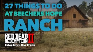 Red Dead Redemption 2 What to do at Beechers Hope Ranch  Cook  Craft  Milk  Eggs  Eat  Hay [upl. by Bray258]