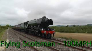 60103 Flying Scotsman doing 100mph [upl. by Aynom]