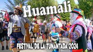 4K FESTIVAL DE LA TUNANTADA 2024 HUAMALI Hermosos y coloridos trajes típicos [upl. by Myrna]