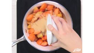 Recette compote de pêches  abricots en bocaux Le Parfait [upl. by Pembrook633]