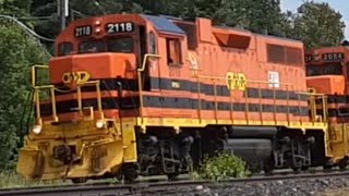 Watching Trains At Bonfield Ontario Canada [upl. by Folberth486]