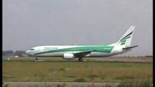 Boeing 747 and Transavia 737 takeoff from Amsterdam Schiphol [upl. by Cordi]