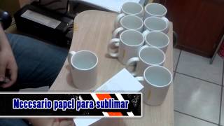 Como Sublimar tazas 11 oz proceso completo [upl. by Leehar]