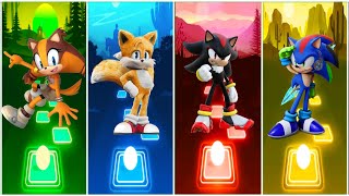 Sonic Hedgehog Team  Sonic Boom 🔴 Espio Sonic 🔴 Amy Exe Sonic 🔴 Blaze The Cat  Tiles Hop [upl. by Rubbico]