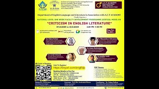 Session6  quotContemporary Criticism and New Approachesquot by Dr Najma Pathan on 12102024 [upl. by Devaney210]