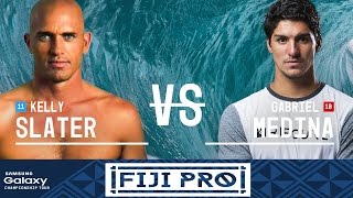 Kelly Slater vs Gabriel Medina  Fiji Pro 2016 Semifinals [upl. by Mars856]