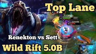 Renekton vs Sett  Wild Rift 50B  Uncut   Baron Lane [upl. by Flanna]