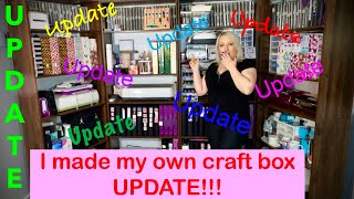 UPDATE VIDEO  I made my own Scrap box Craft box Alternative Dupe Dream box DIY Storage Cabinet 2023 [upl. by Salisbury]