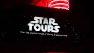 Disneyland TL Star Tours Marquee amp Neon Night CLIP 092006 [upl. by Elletse]