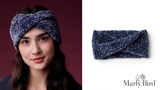 Twisted Knit Headband for Beginner Knitters  Marly Bird [upl. by Sihonn830]