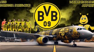 A320 del Borussia Dortmund en Madrid Barajas Airport [upl. by Monika]