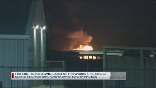 Fire erupts at WesTex Connect Fireworks Spectacular [upl. by Atena]